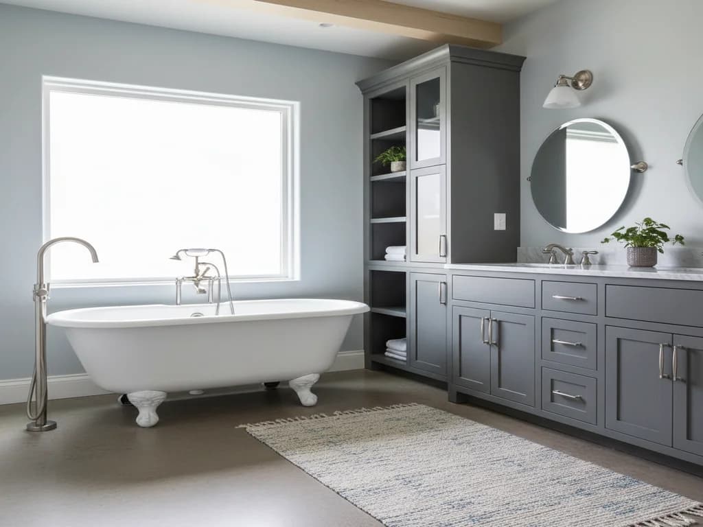 Bathroom remodeling contractor in Greenwood, El Dorado County - modern shower design and renovation by Oakwood Remodeling Group