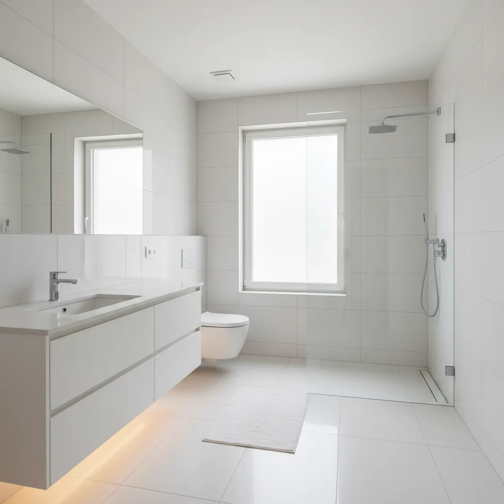 Bathroom remodeling contractor in McClellan Park, Sacramento County - modern shower design and renovation by Oakwood Remodeling Group