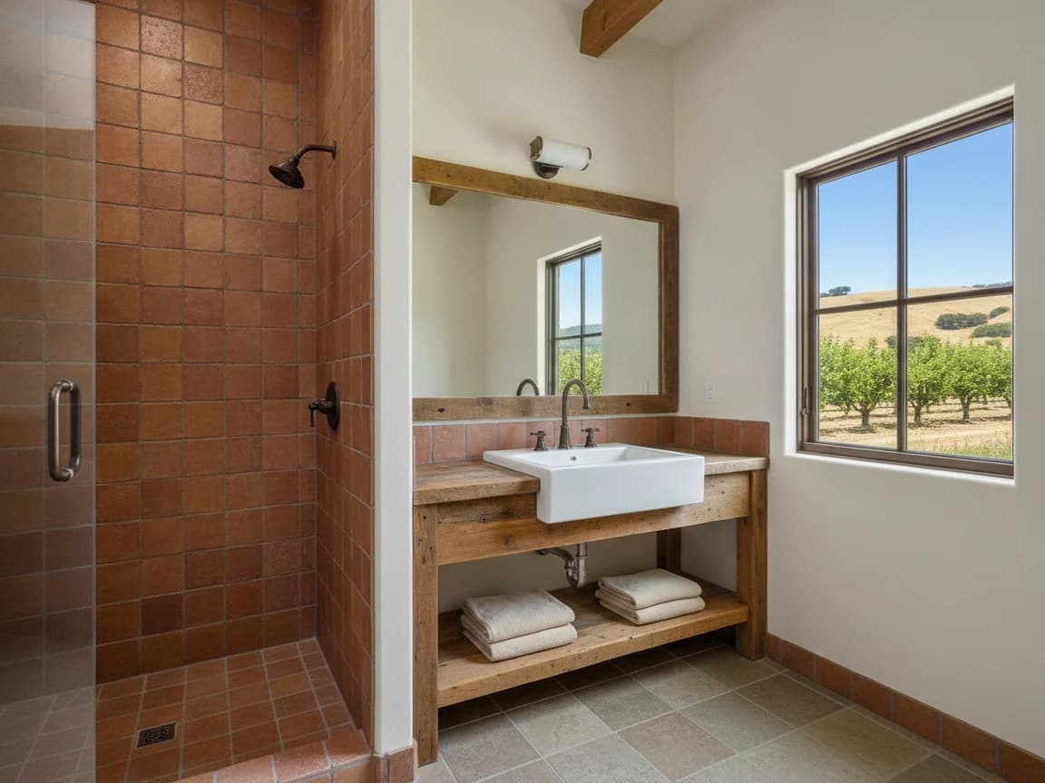 Bathroom remodeling contractor in Tancred, Yolo County - modern shower design and renovation by Oakwood Remodeling Group