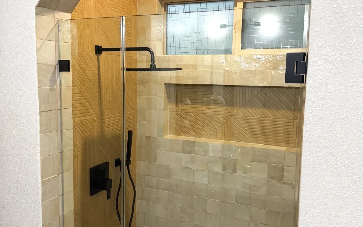 El Dorado Hills Walk-In Shower Installation: Curbless, Zero-Threshold & Barrier-Free in El Dorado Hills - bathroom remodeling by Oakwood Remodeling Group Sacramento