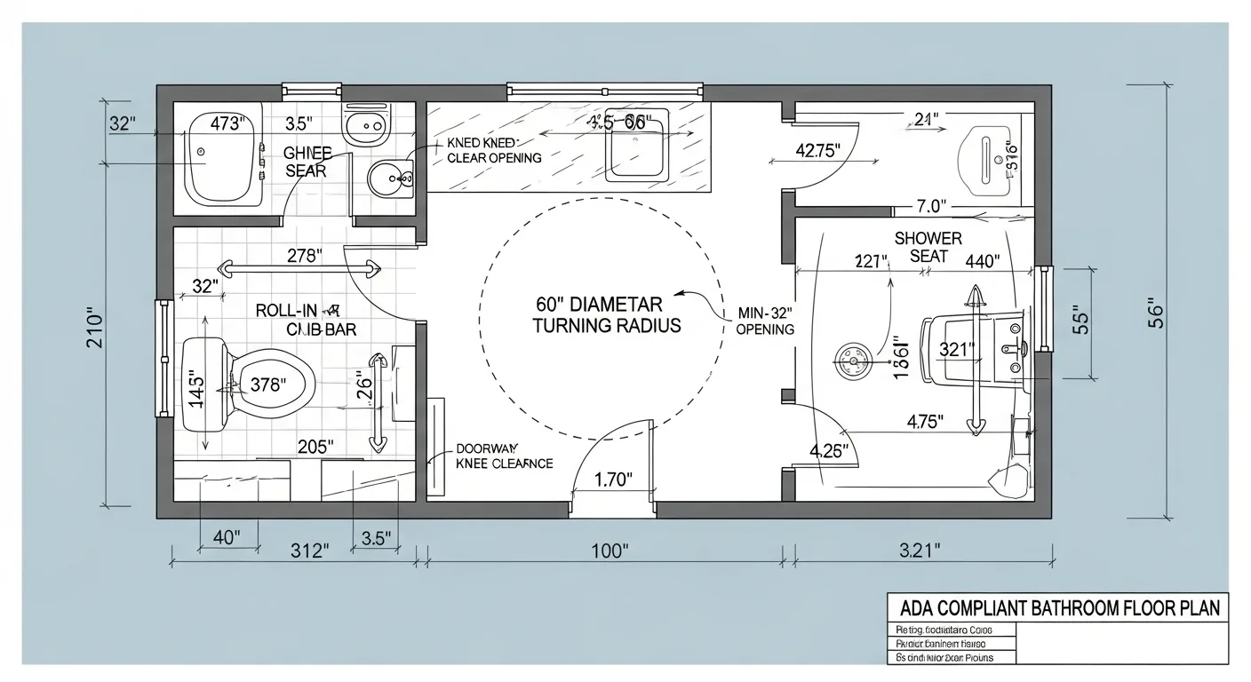 ADA Bathroom Requirements for California Homes: What Applies to ...